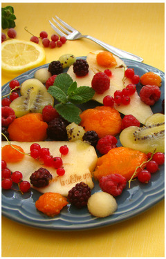 SALADE DE FRUITS D'ÉTÉ,Façon "Weight Watchers"