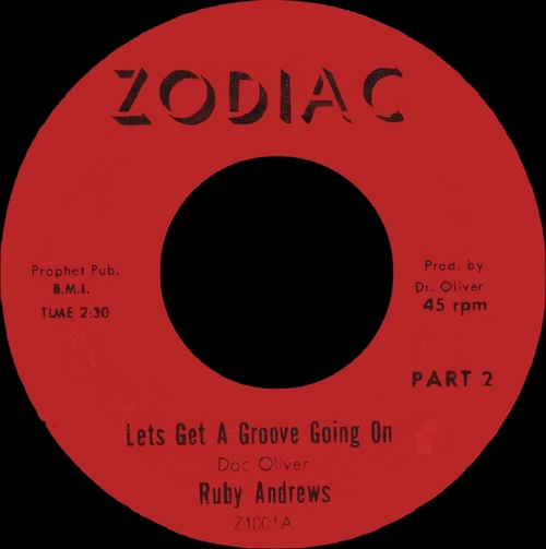 Ruby Andrews : Album " Everybody Saw You " Zodiac Records ZS-1001 [ US ]