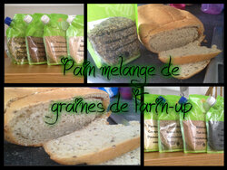 Pain au mélange de graines de mon partenaire Farin'Up