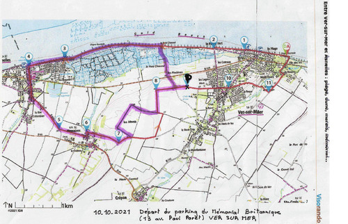 La randonnée du 10 octobre à Ver-sur-mer