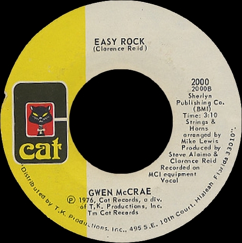 Gwen McCrae : Album " Something So Right " Cat Records CAT-2608 [ US ]
