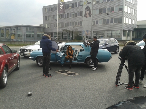 tournage du clip vidéo "No Joke" de la chanteuse "Stony"