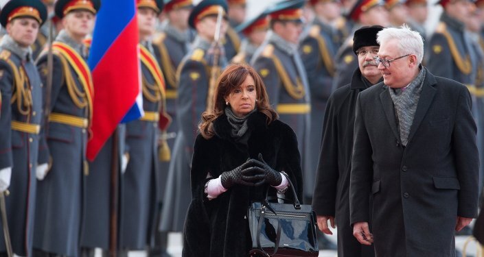 La présidente argentine Cristina Fernandez de Kirchner est arrivée à Moscou