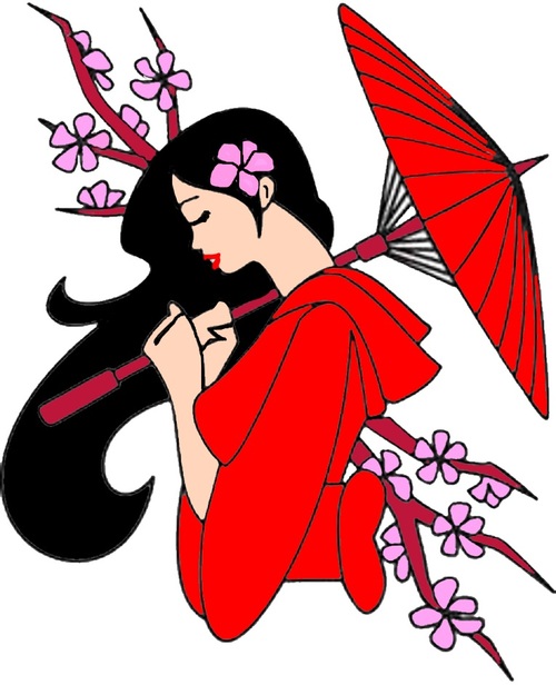  une jolie geisha