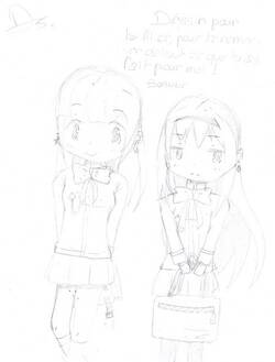 Dessin n°5: Homura et Nicole (par Inazuma-Homura-Eleven)