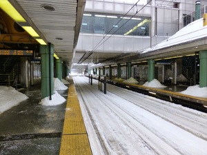 story life train snow winter city street station 