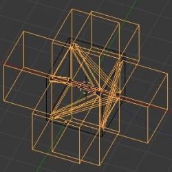 Fusionner les 6 cubes en un seul avec Ctrl + J