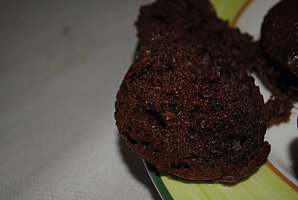 Muffin au chocolat et léger goût de citron
