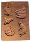 Moule à biscuit en bois artisanal - Arts et sculpture: sculpteur sur bois, artisan d'art
