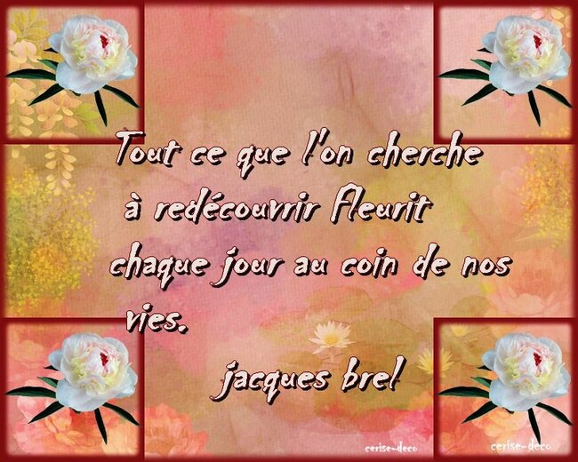 citation illustrée : la pivoine