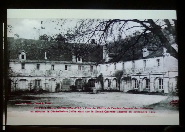 La ville de Châtillon sur Seine pendant la Grande Guerre, en cartes postales, une conférence de Jean Millot