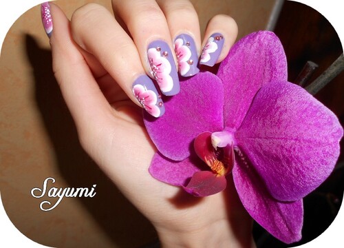 Nail Art Fleurs printanières