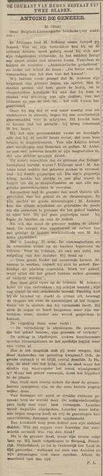 Antoine de Genezer II. (Limburger koerier, 24 juillet 1912)