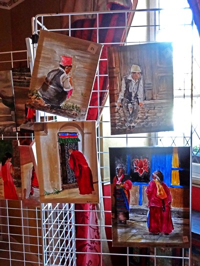 "Népalais", une superbe exposition de toiles de Dominique Masson, avoir à Saint Marc sur Seine..