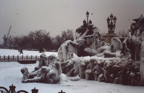 La Neige en 1986 sur les chevaux 