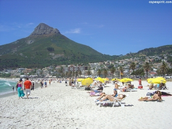 camps bay beach summer in cape town south africa stay photo