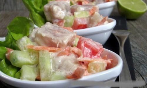 Salade tahitienne au poisson cru