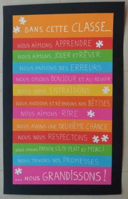 Des règles dans la classe