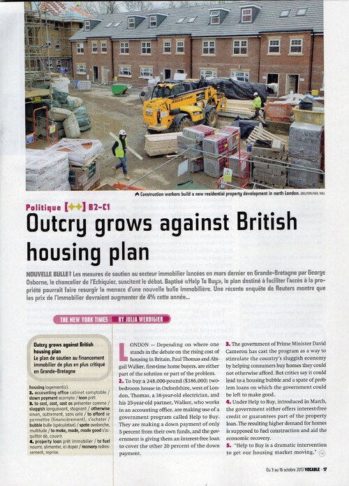 Outcry grows against British housing plan