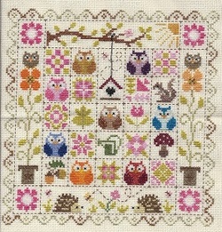 Patchwork aux chouettes - Terminé !!!