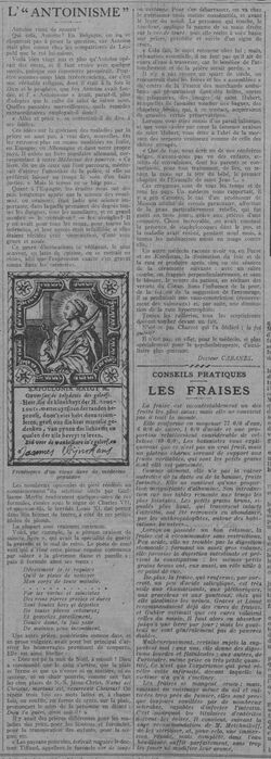 L'Antoinisme (Le Journal, 11 juillet 1912)