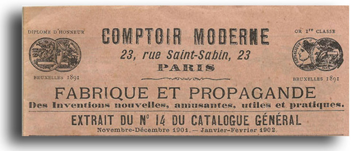 Catalogue des Inventions nouvelles, amusantes, utiles et pratiques 1901/1902