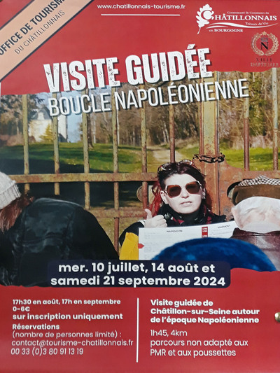 ☻ Visite guidée : boucle napoléonienne avec l'Office de Tourisme de Châtillon-sur-Seine