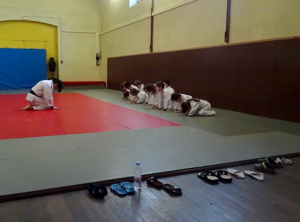 Les jeunes judokas du judo-Club Châtillonnais se sont entraînés...avec leurs parents !