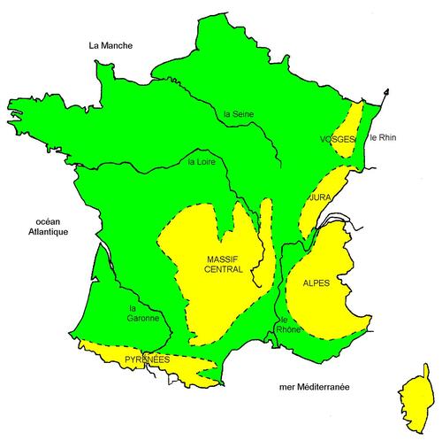 Reliefs et Climats de la France (CM1)