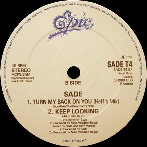 Sade : CD " Stronger Than Pride " Epic Records 460497 2 [ UK ]