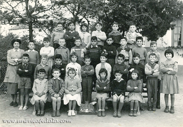 Photo de classe Fedala - ecole du port CE1 - Année scolaire 1957-58