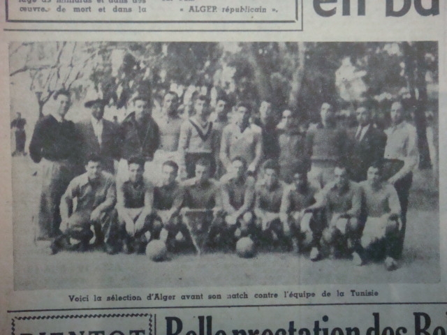 11.1951 Zitouni et Oualiken sélection d'Alger contre Tunis