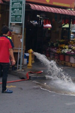 L'incendie de Kuching