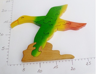 Puzzle Oiseau bird bois wood toy jouet enfant child