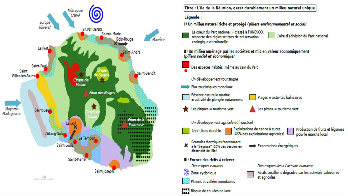 L'île de la Réunion : gérer durablement un milieu naturel unique -  Cartolycée