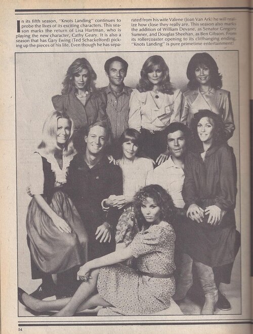Knots Landing,in Night Times Soap "15 years of love1969 - 1984".