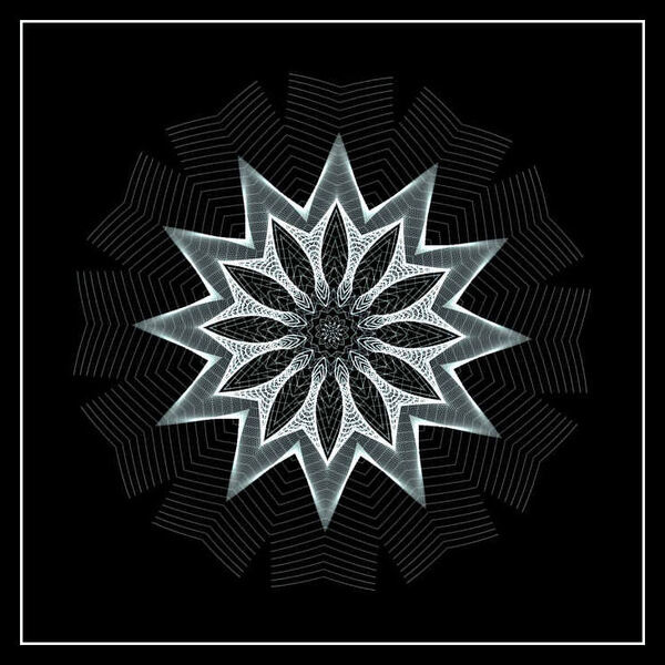 Mandalas de sinedot fond noir