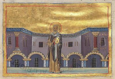 Amphilochius of Iconium (Menologion of Basil II).jpg