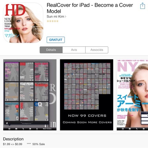 [appli] RealCover for iPad - Become a Cover Model