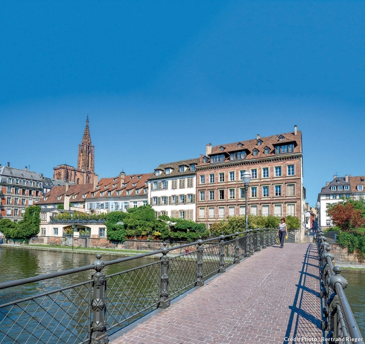 La passerelle de l'Abreuvoir à Strasbourg