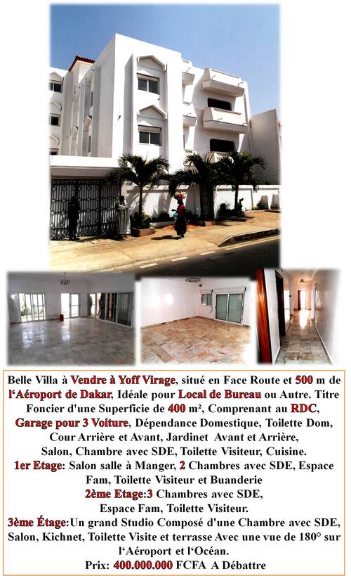 L`Immobilier Au Senegal,Informez Vous Au +221 77 269 01 51