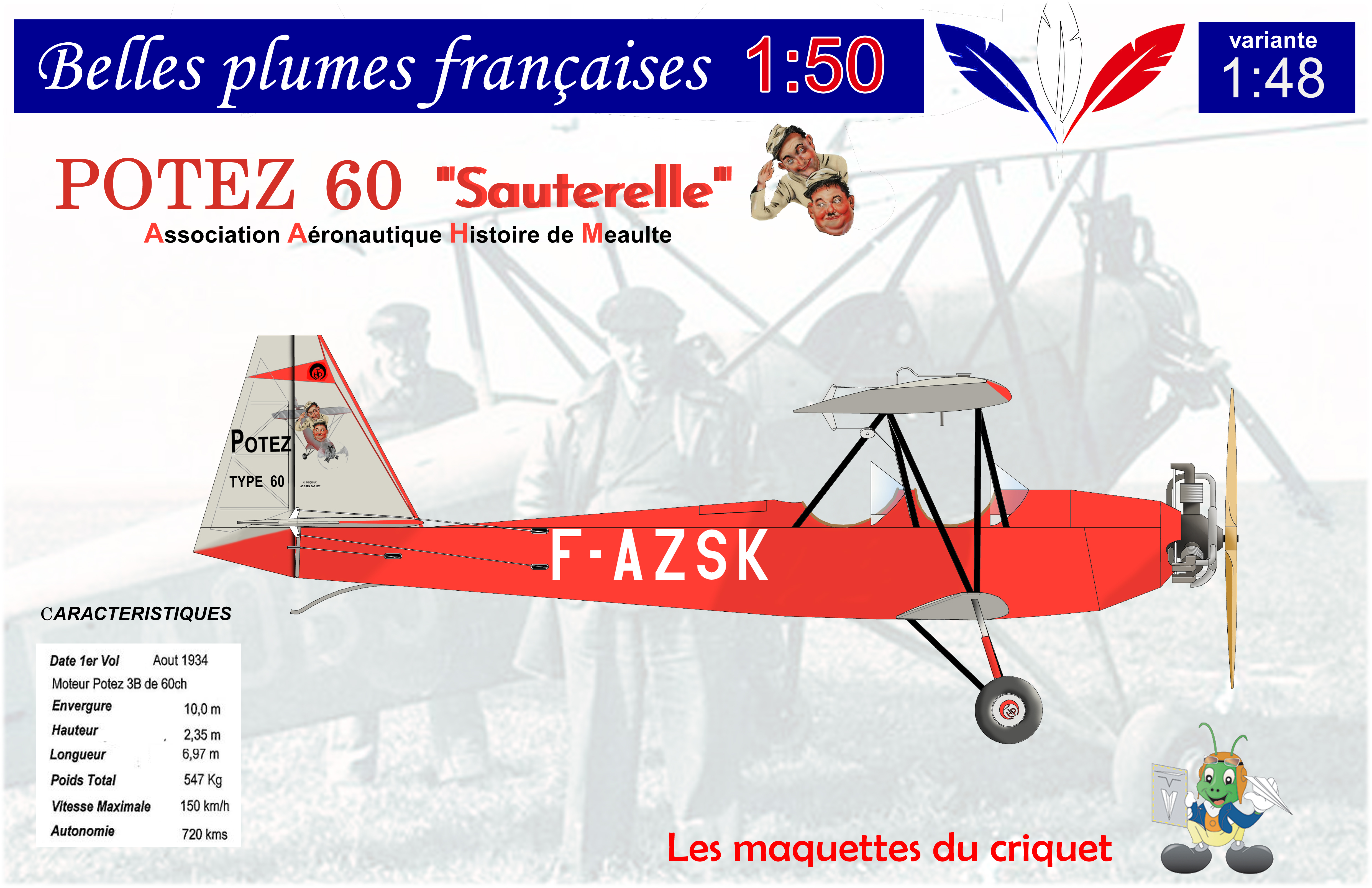 POTEZ 60 SAUTERELLE F-AZSK au 1:50