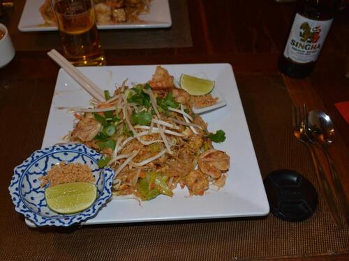 Pad Thai aux crevettes à Bird à Amsterdam