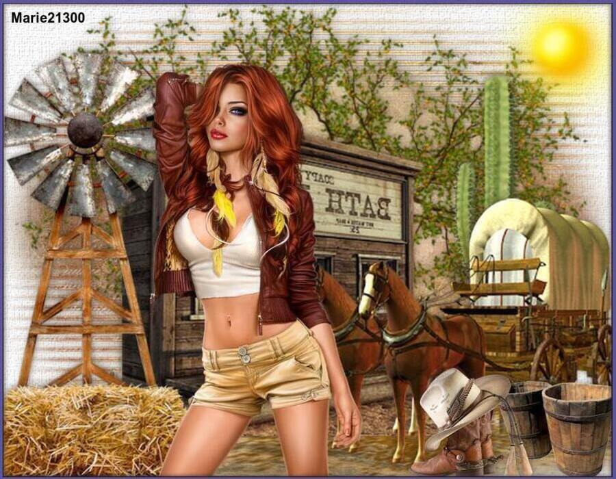 Reproduction N°35  Country girl