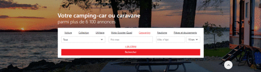 Rubrique Votre camping-car ou caravane sur Paruvendu