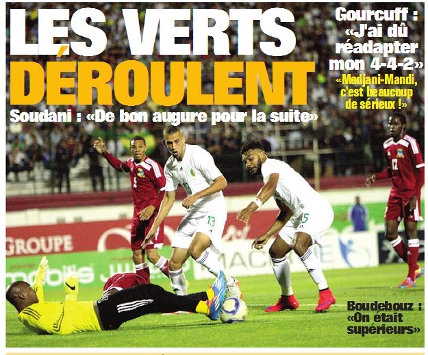 Samedi 13.06.2015 à Blida EN-Seychelles 4-0