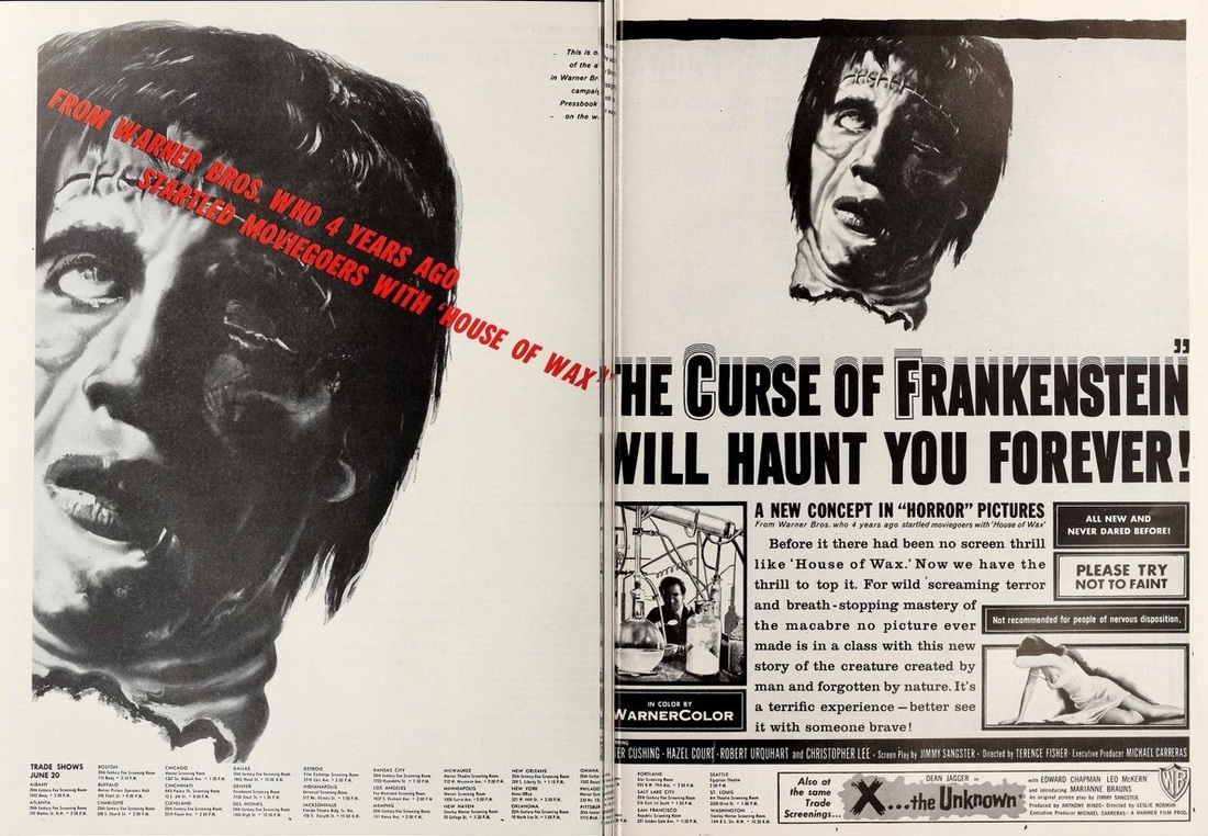 THE CURSE OF FRANKENSTEIN box office usa 1957