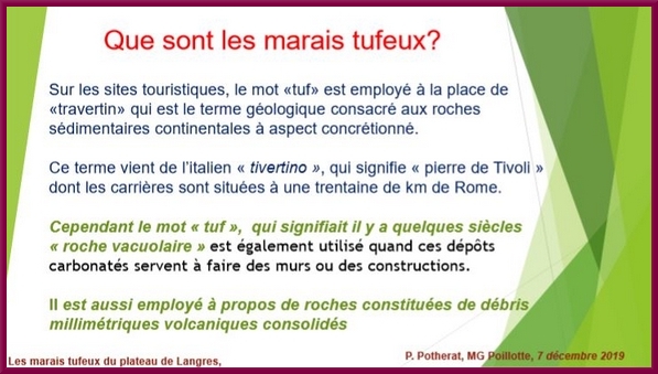 "Les marais tufeux du Plateau de Langres", une conférence proposée par la Société Mycologique du Châtillonnais