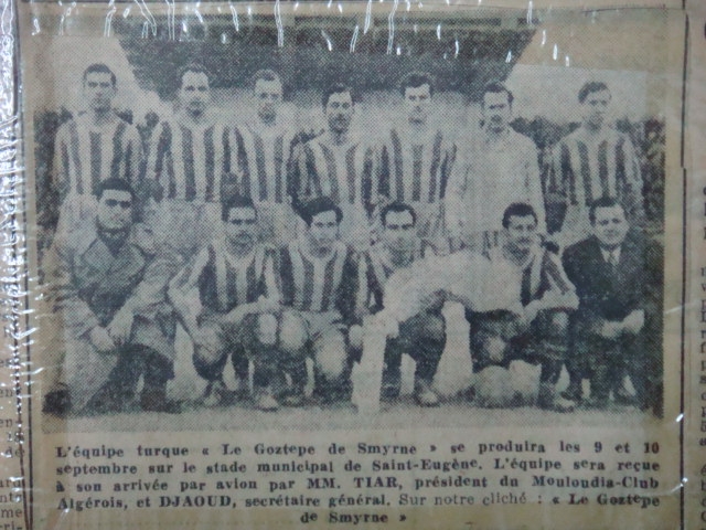 9.9.1950 MCA-Le Goztepe Smyrne Turquie 2-0