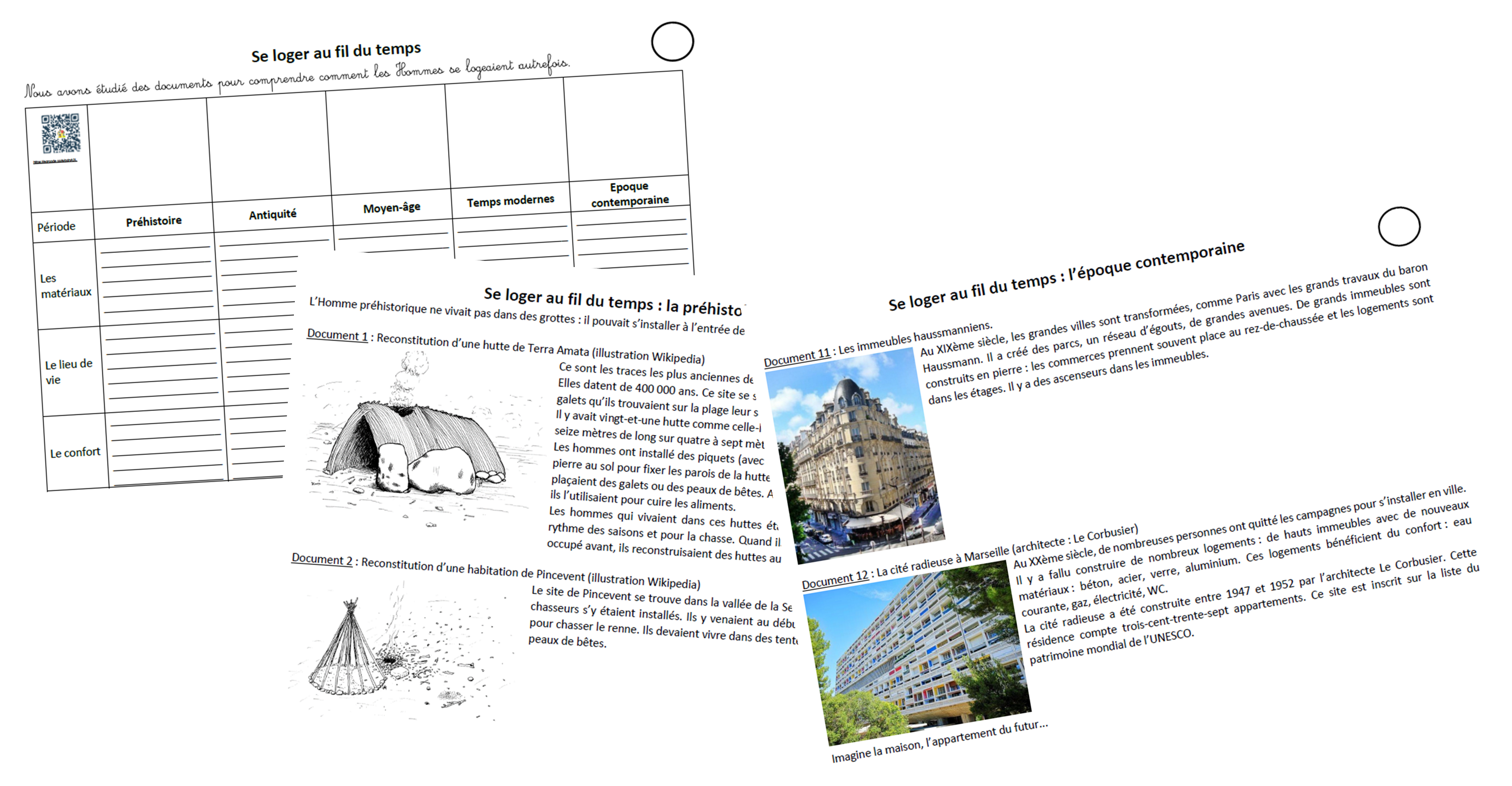 Se Soigner Au Fil Du Temps Ce2 Se loger au fil du temps - latroussemaitresses